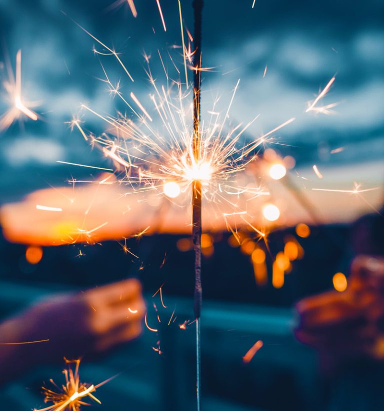 A sparkler at twilight, evoking feelings of magic just like the MCode For Ministry personalized reports